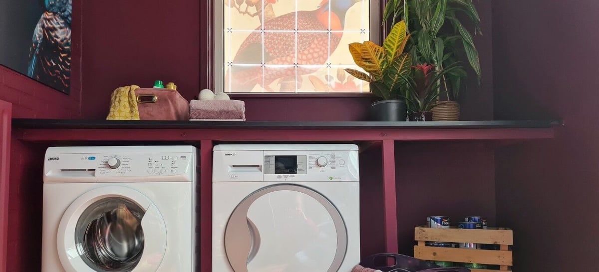 De bijkeuken na de makeover met Flexa Easycare