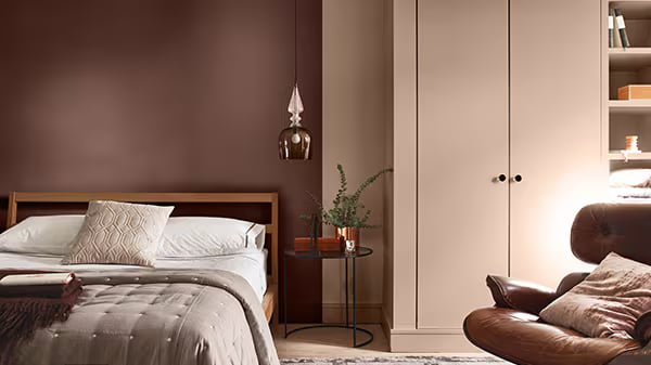 Warme naturel slaapkamer