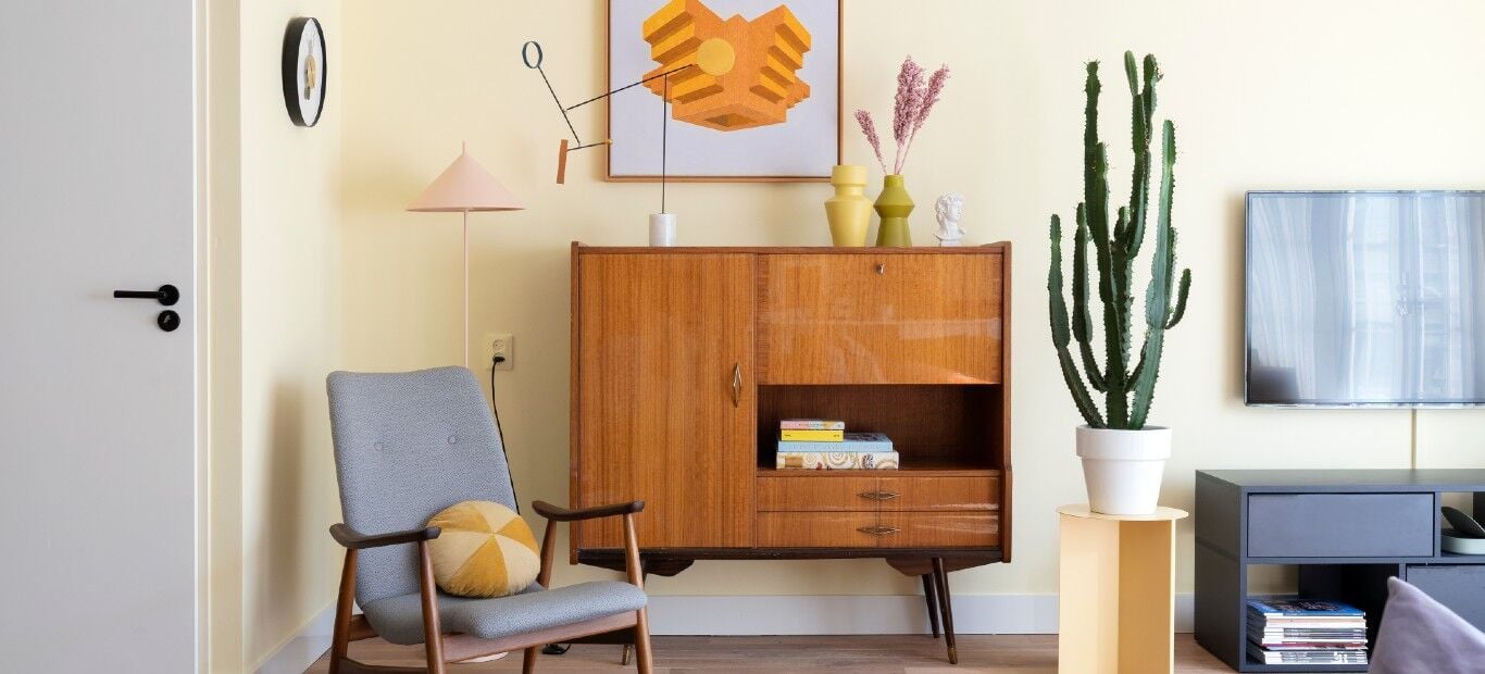 Woonkamerinspiratie de kleur van vanille vla